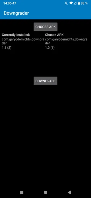 SimpleAppDowngrader ROOT